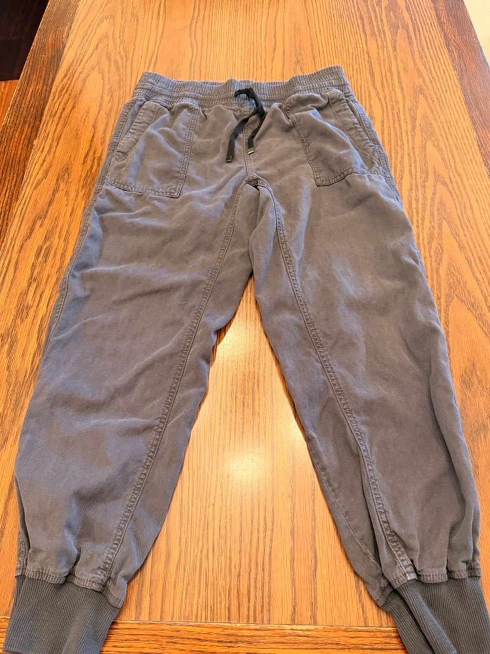 Zara women’s Charcoal Gray Jogger Pants with Drawstring